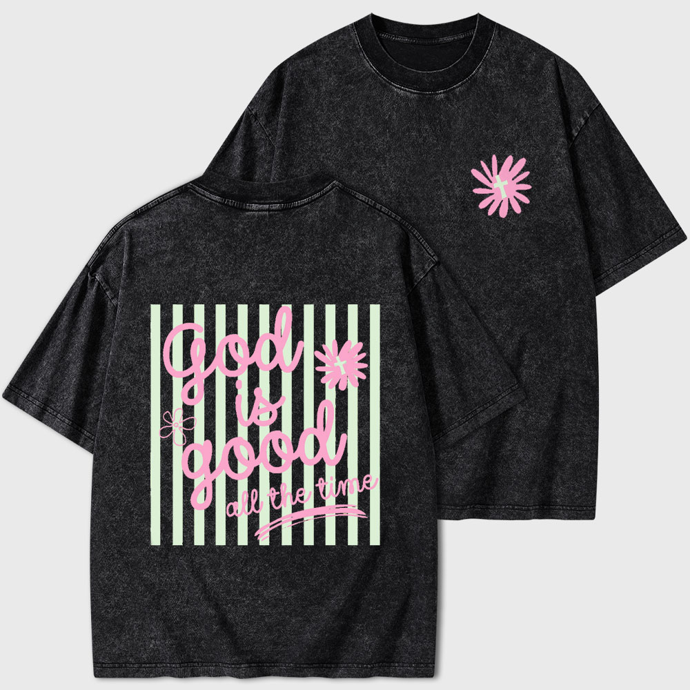 God Is Good Christian Washed T-Shirt
