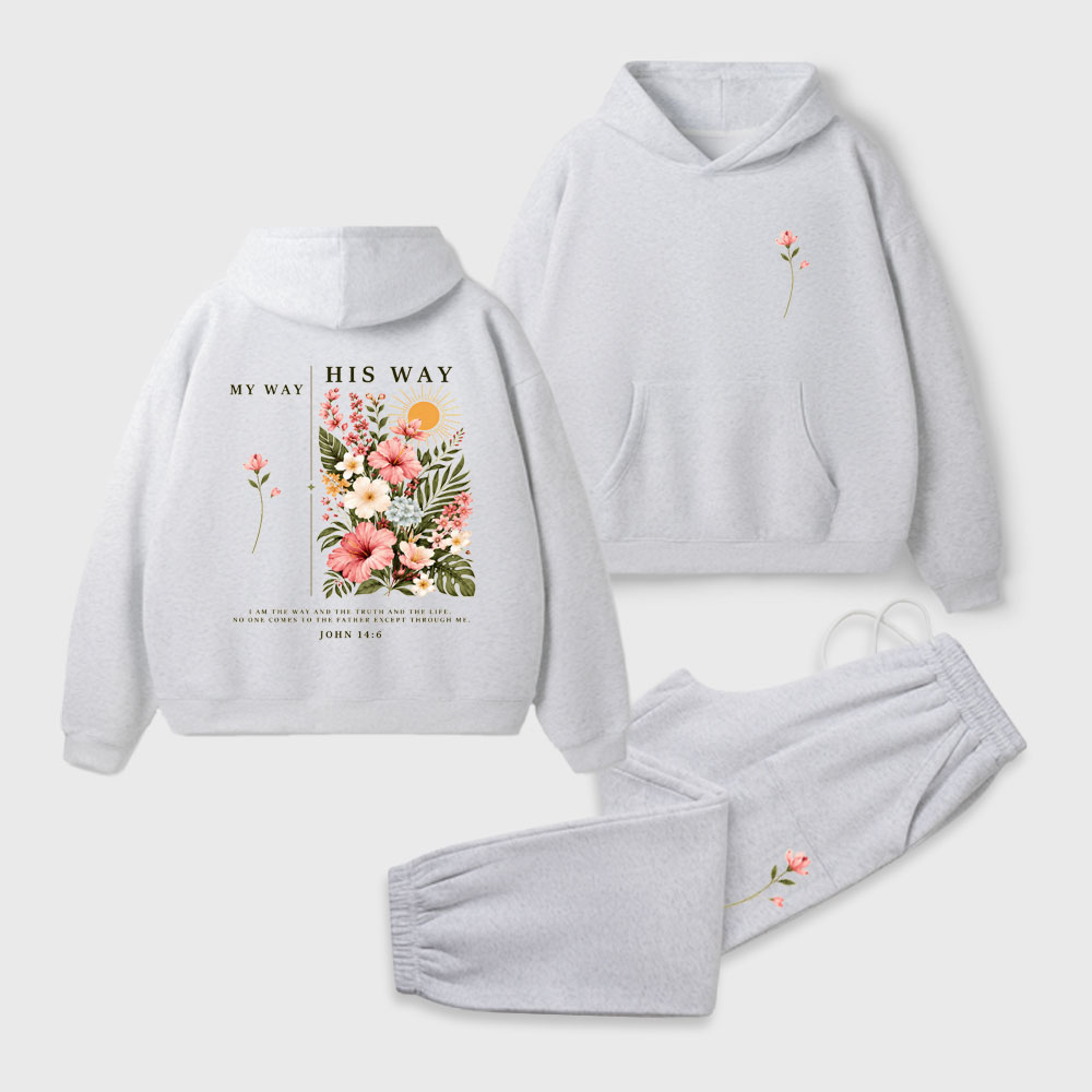 His Way & My Way Christian Premium Fleece Hoodie Set