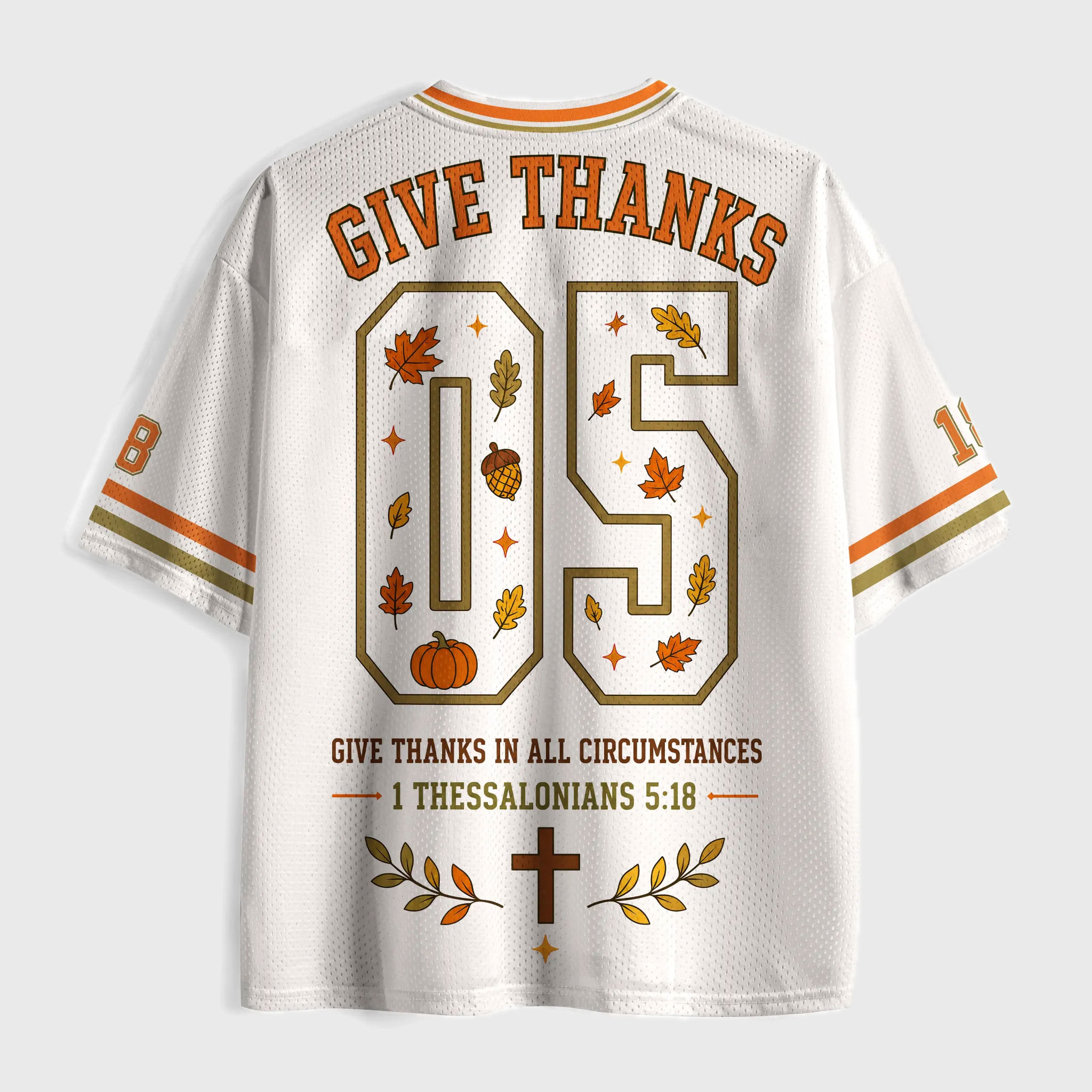 I Am Thankful For His Peace Mesh Jersey