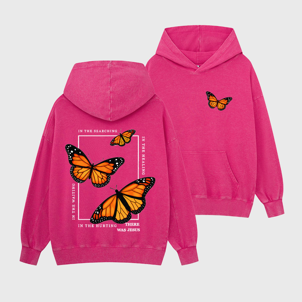 In The Searching There Was Jesus Christian Washed Hoodie