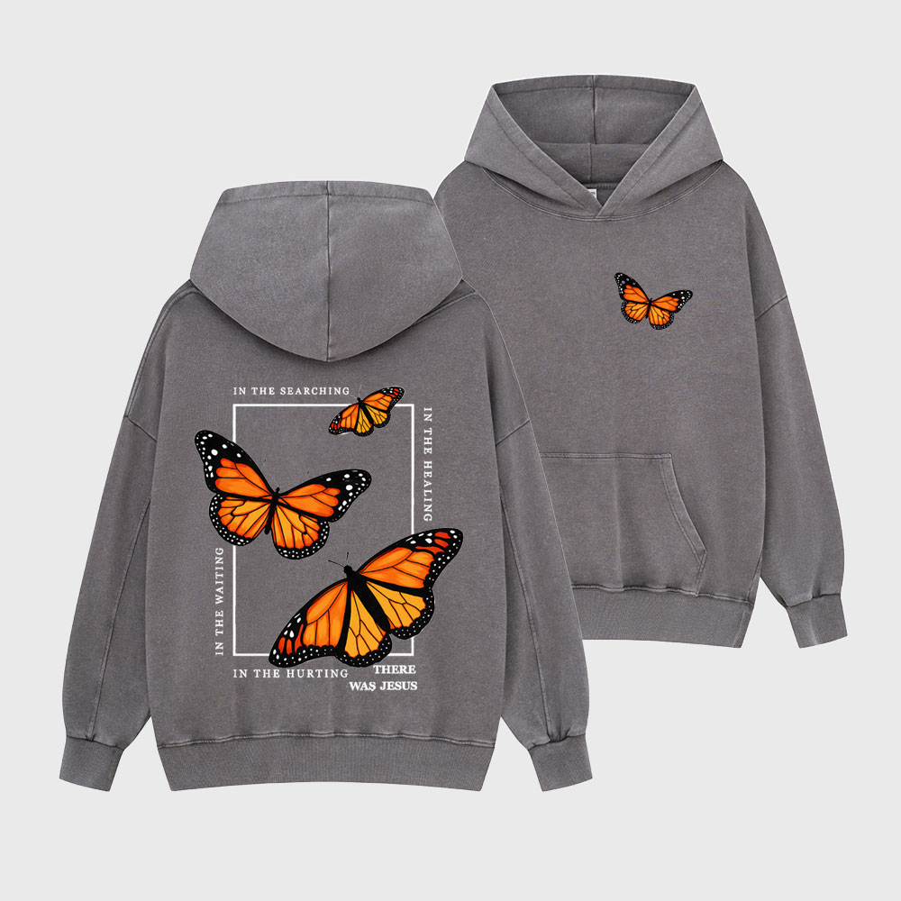 In The Searching There Was Jesus Christian Washed Hoodie
