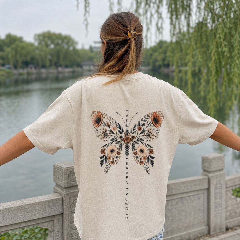 Make Heaven Crowded Christian Washed T-Shirt