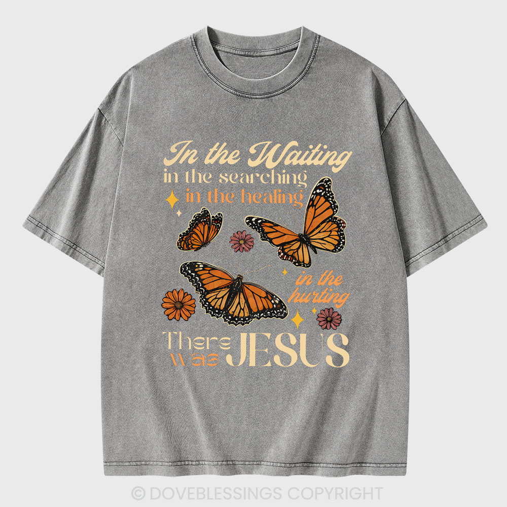 In The Waiting In The Searching Christian Washed T-Shirt