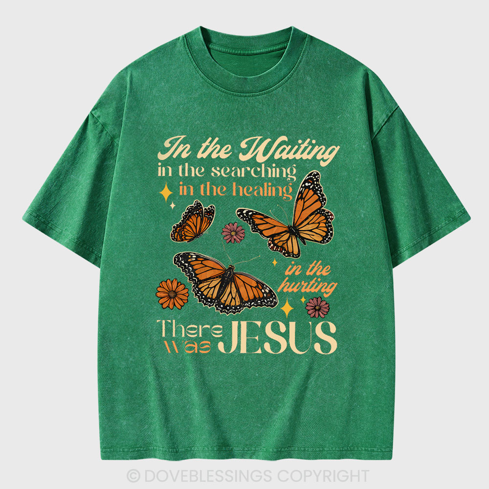 In The Waiting In The Searching Christian Washed T-Shirt