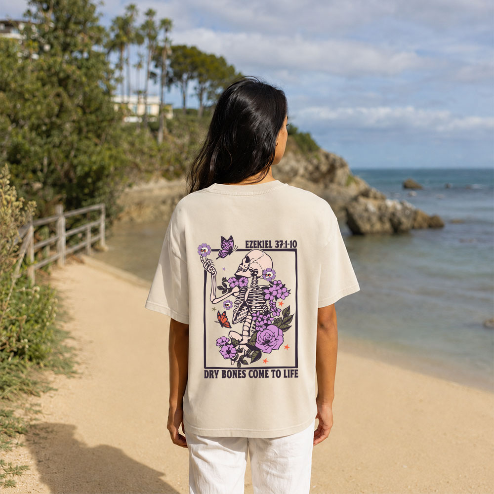 Dry Bones Come To Life Christian Washed T-Shirt