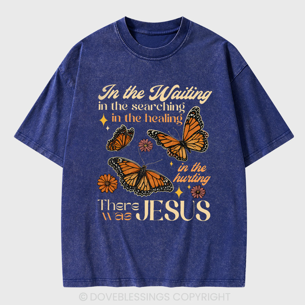 In The Waiting In The Searching Christian Washed T-Shirt