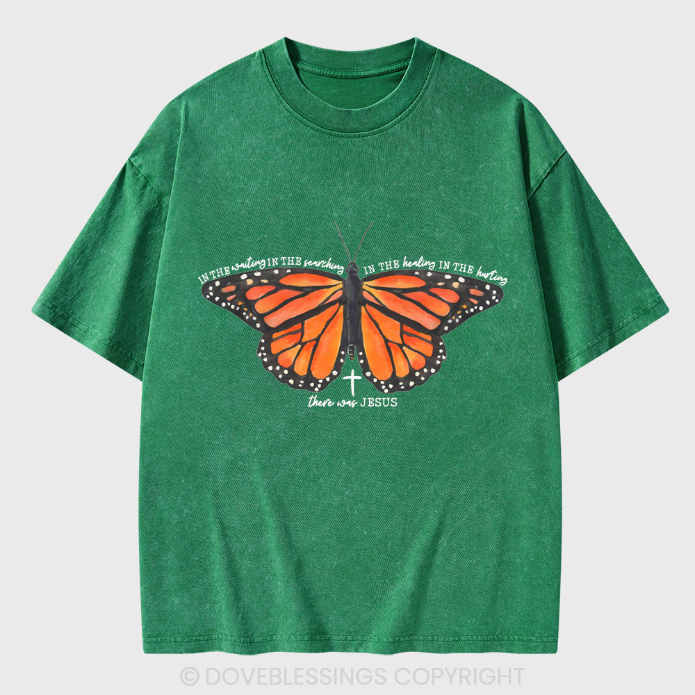 There Was Jesus Christian Washed T-Shirt