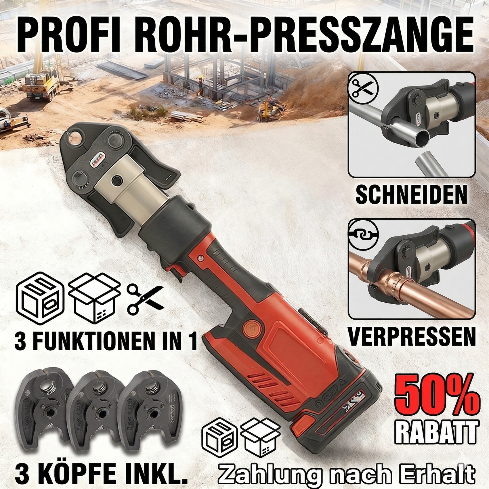 Kompaktpressen-Werkzeugsatz, Modell 57373 RP 241, mit 1/2 ProPress-Klemme