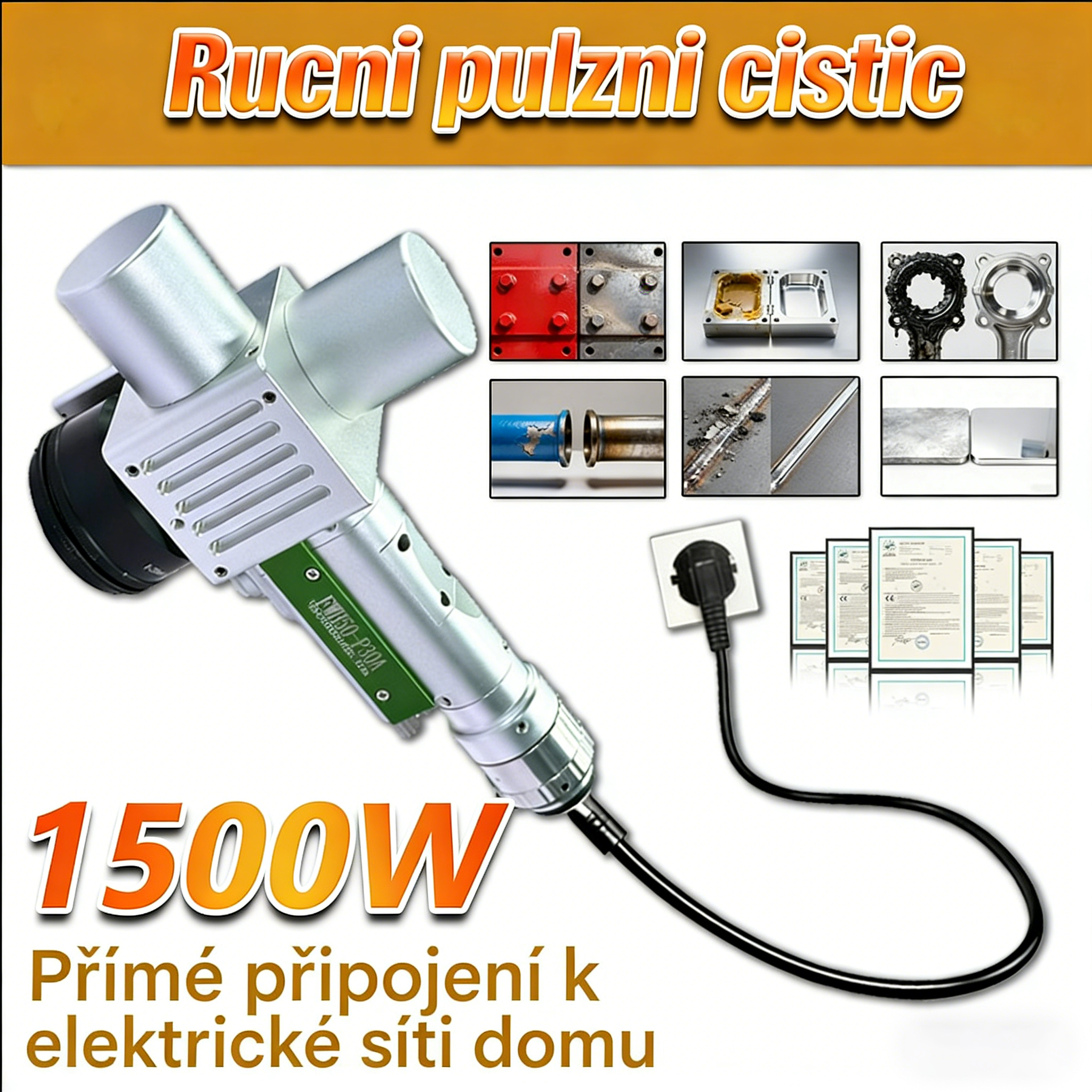 Curățare manuală cu impulsuri FWH50-P30A: Acceptă 11 programe de curățare și permite comutarea ușoară între diferite procese.