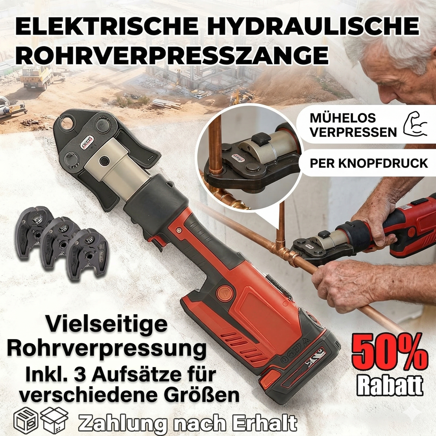 Kompaktpressen-Werkzeugsatz, Modell 57373 RP 241, mit 1/2 ProPress-Klemme