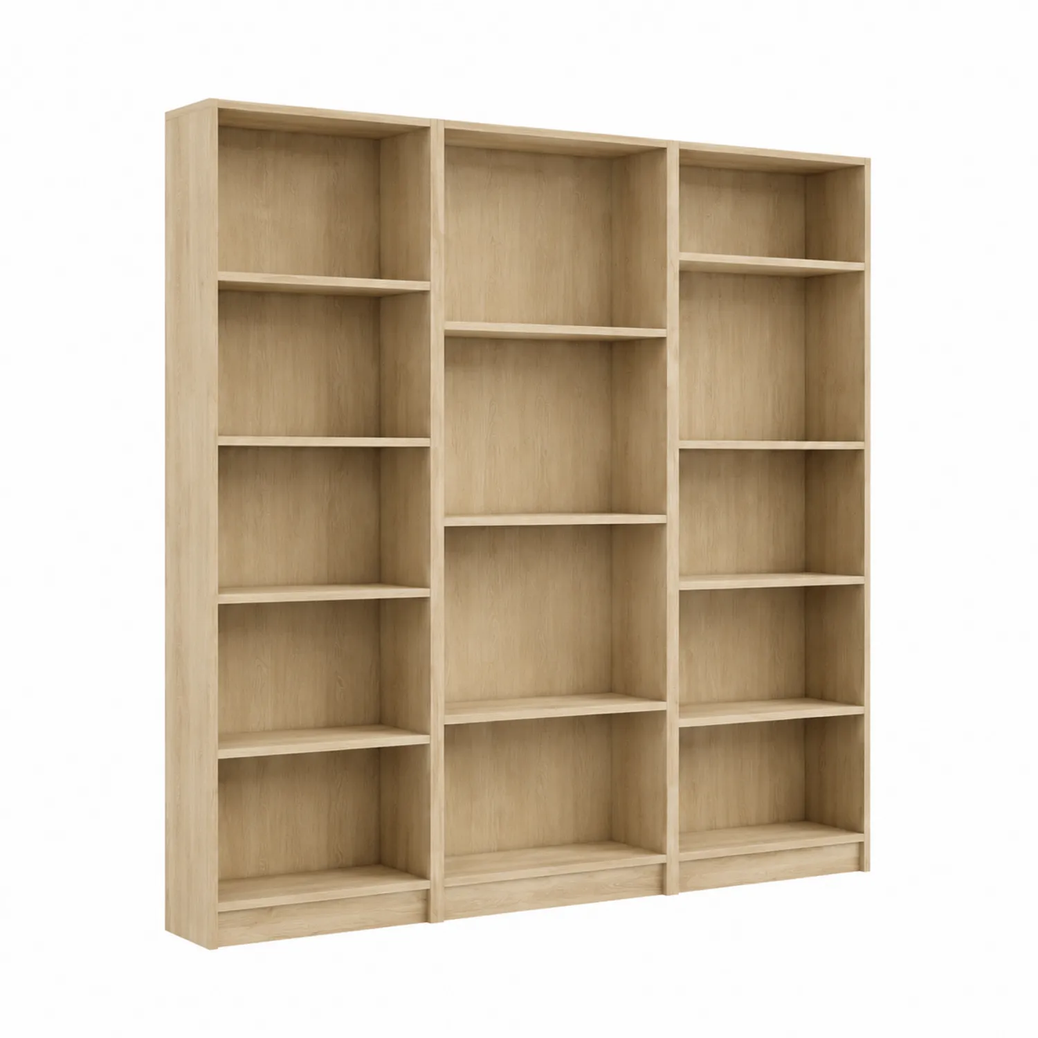 Bücherregal rechteckig 180x200x30 cm Holzoptik