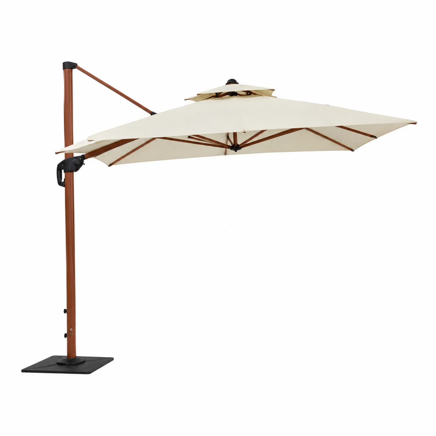 Ampelschirm Beige 3m Aluminium Polyester