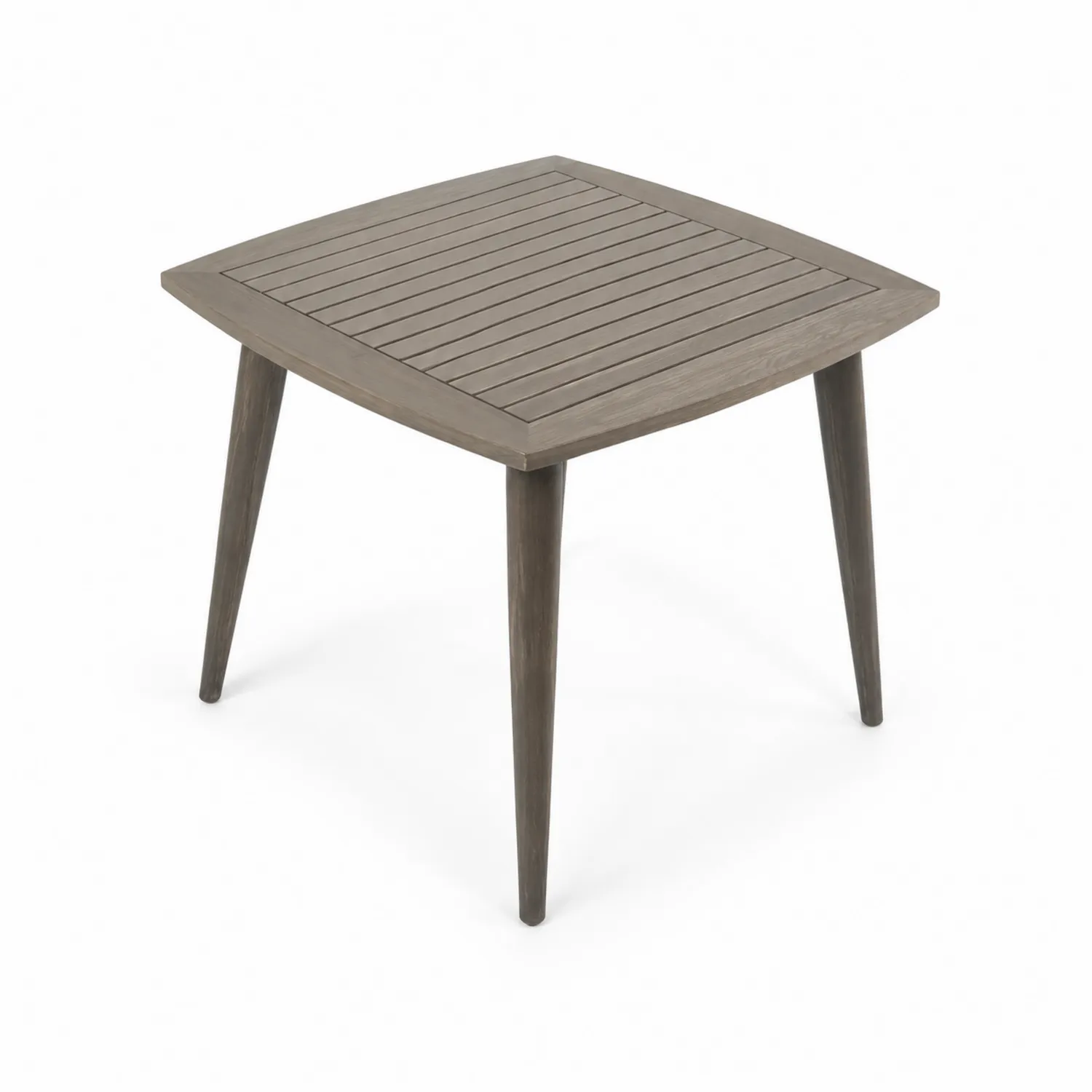 Quadratischer Holztisch aus Akazienholz 70x70x75 cm Braun
