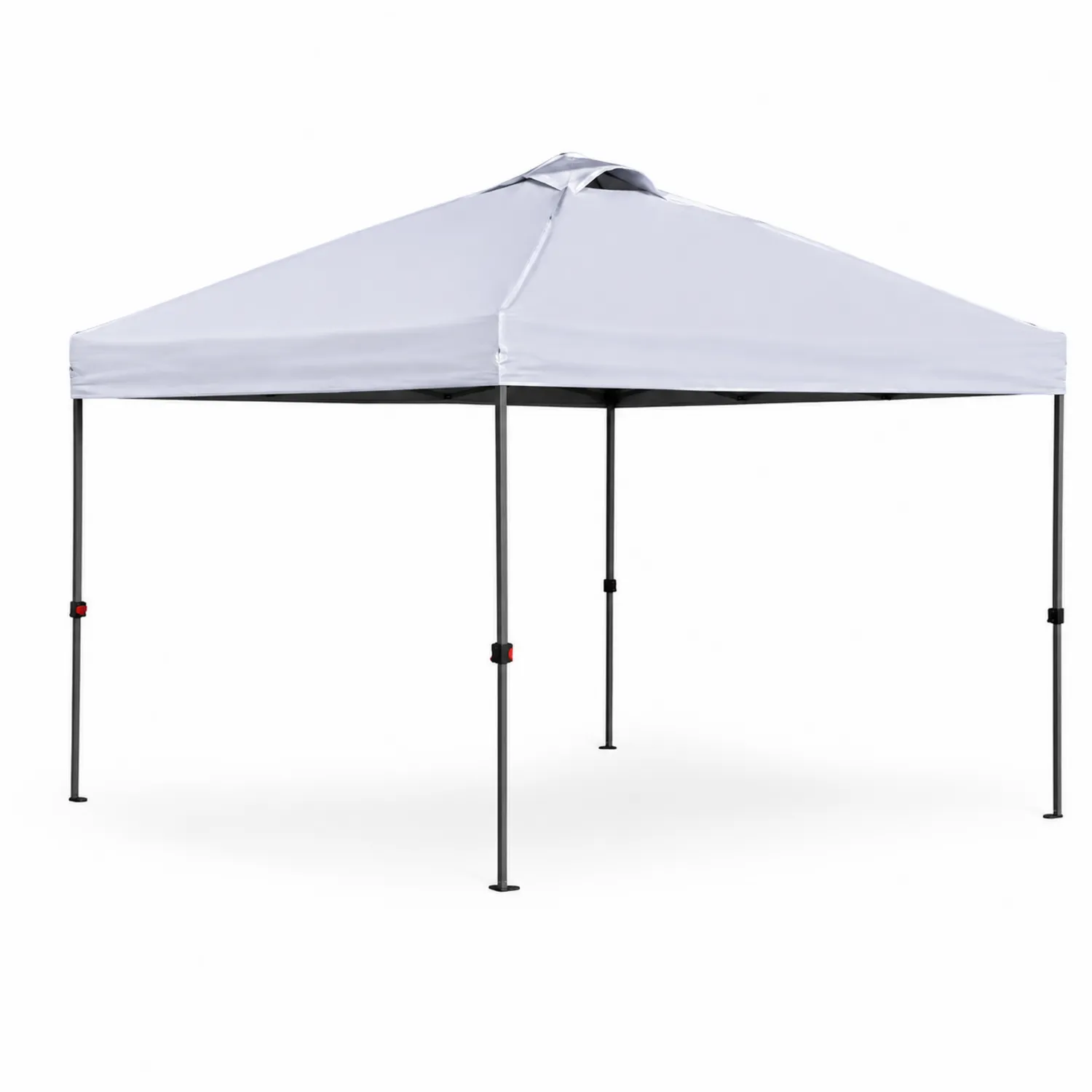 Faltpavillon Stahl Polyester 300x300 cm Weiß