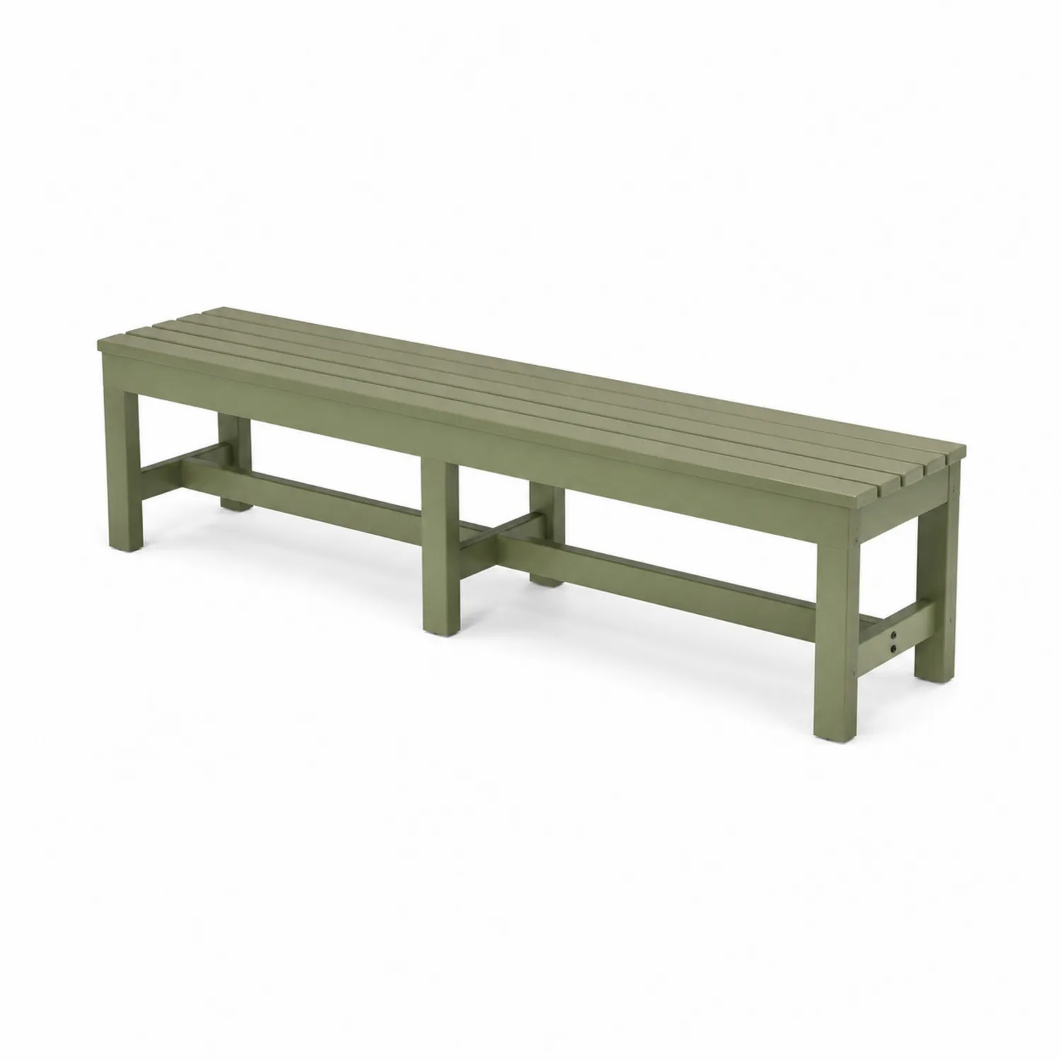Gartenbank Massivholz Grün 180cm