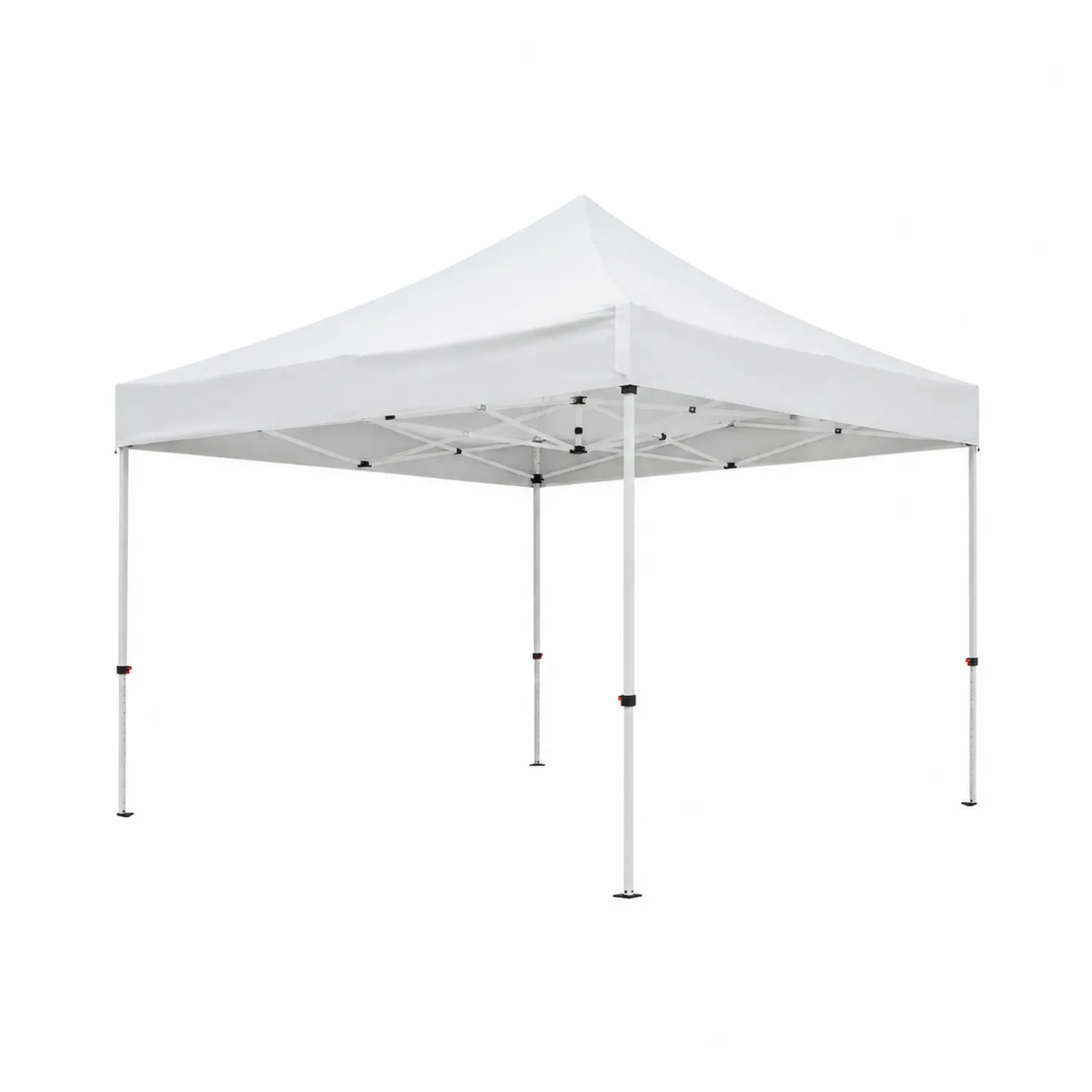 Klapp-Pavillon 3x3m Weiß Stahlrahmen