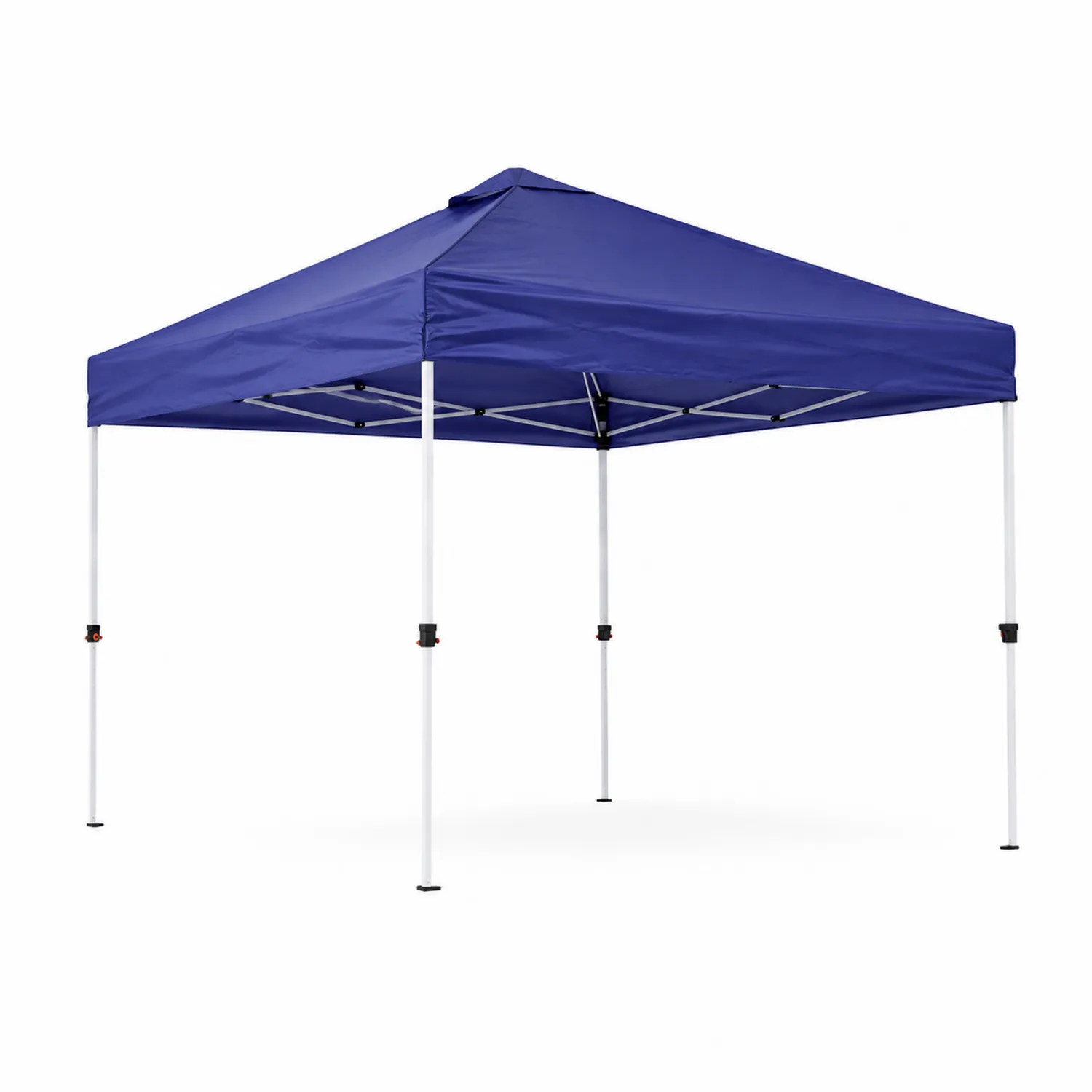 Pavillon Zelt 3x3m Polyester Stahl Blau