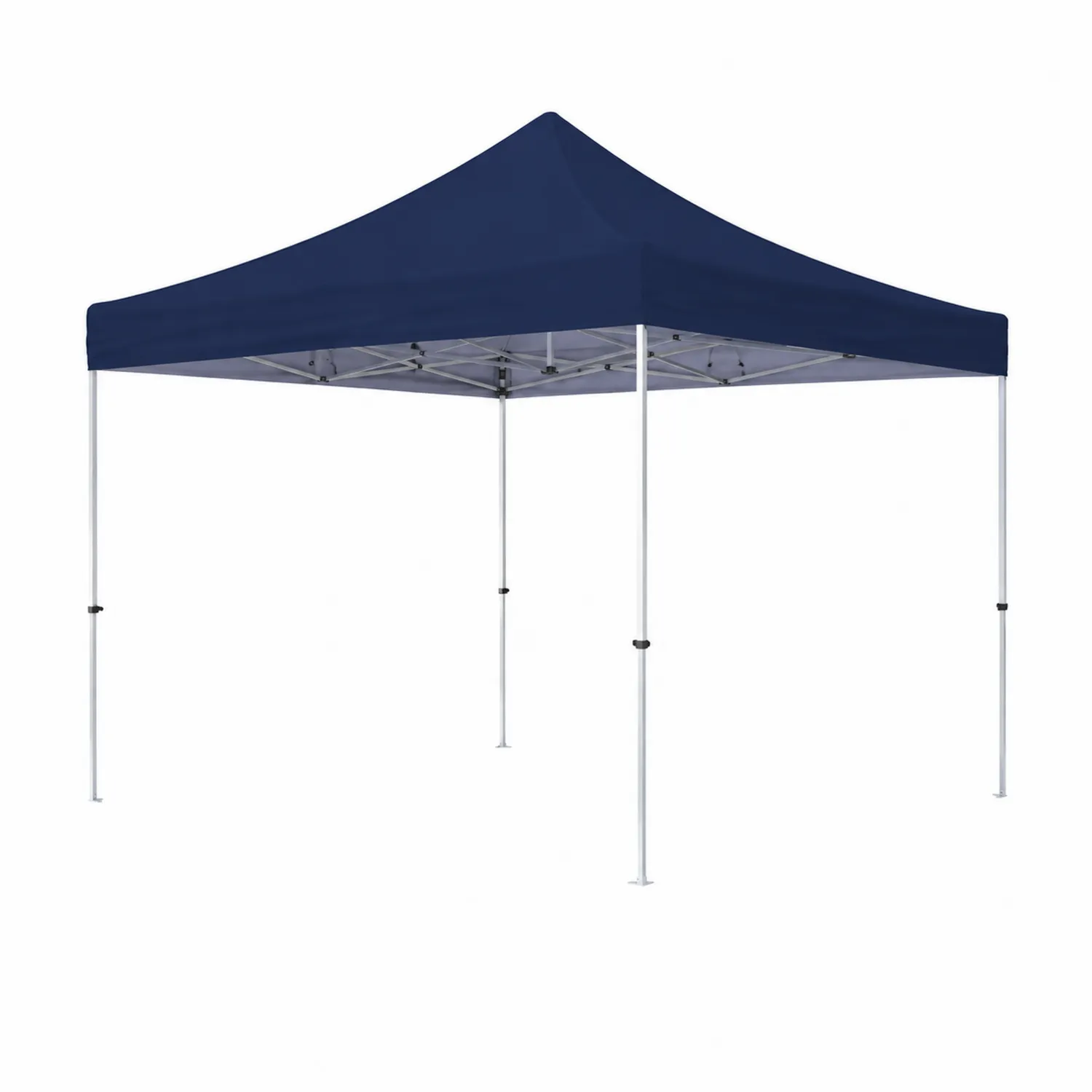 Faltpavillon 3x3m Aluminium Polyester Dunkelblau