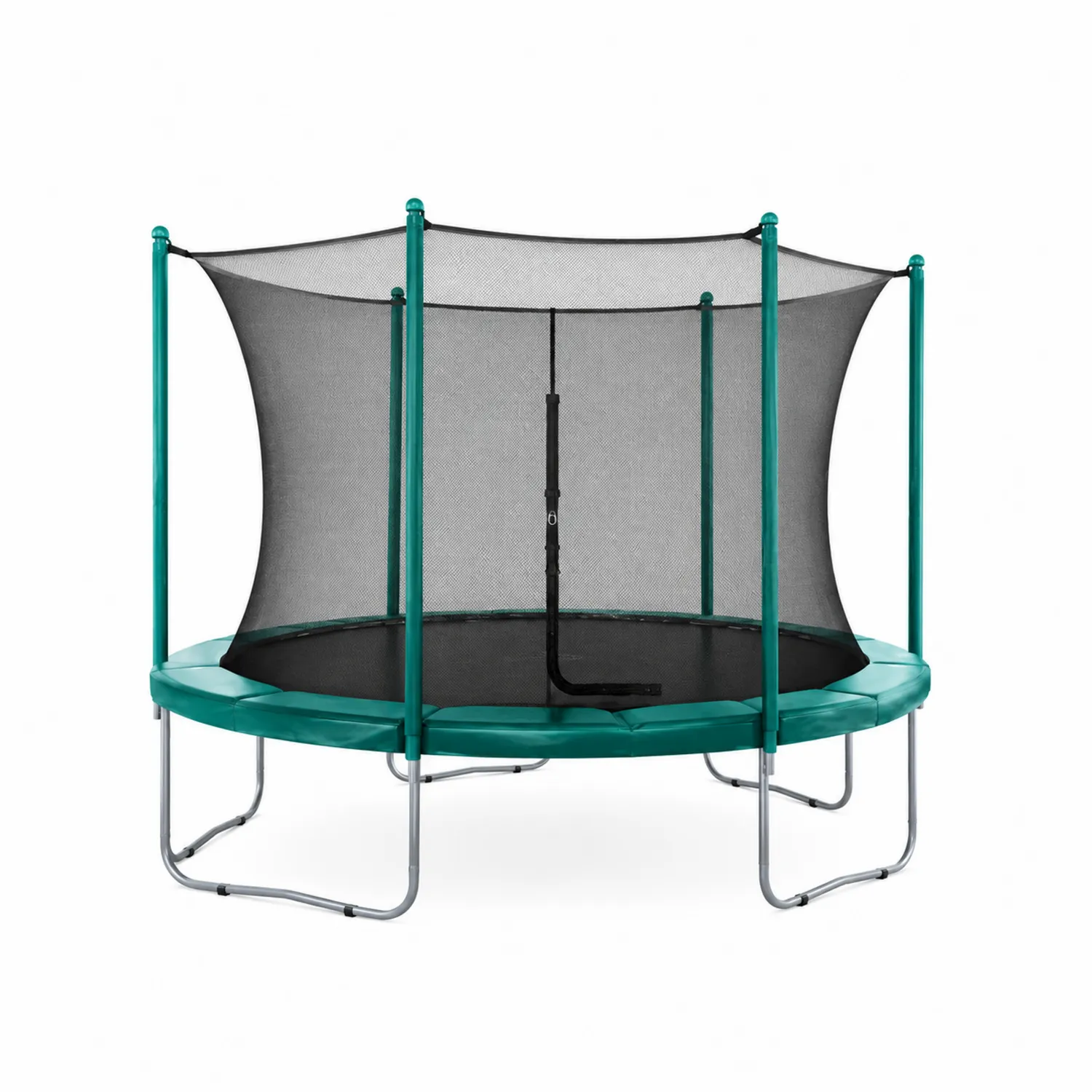 Rundes Trampolin Ø305 cm mit Sicherheitsnetz, Grün/Schwarz