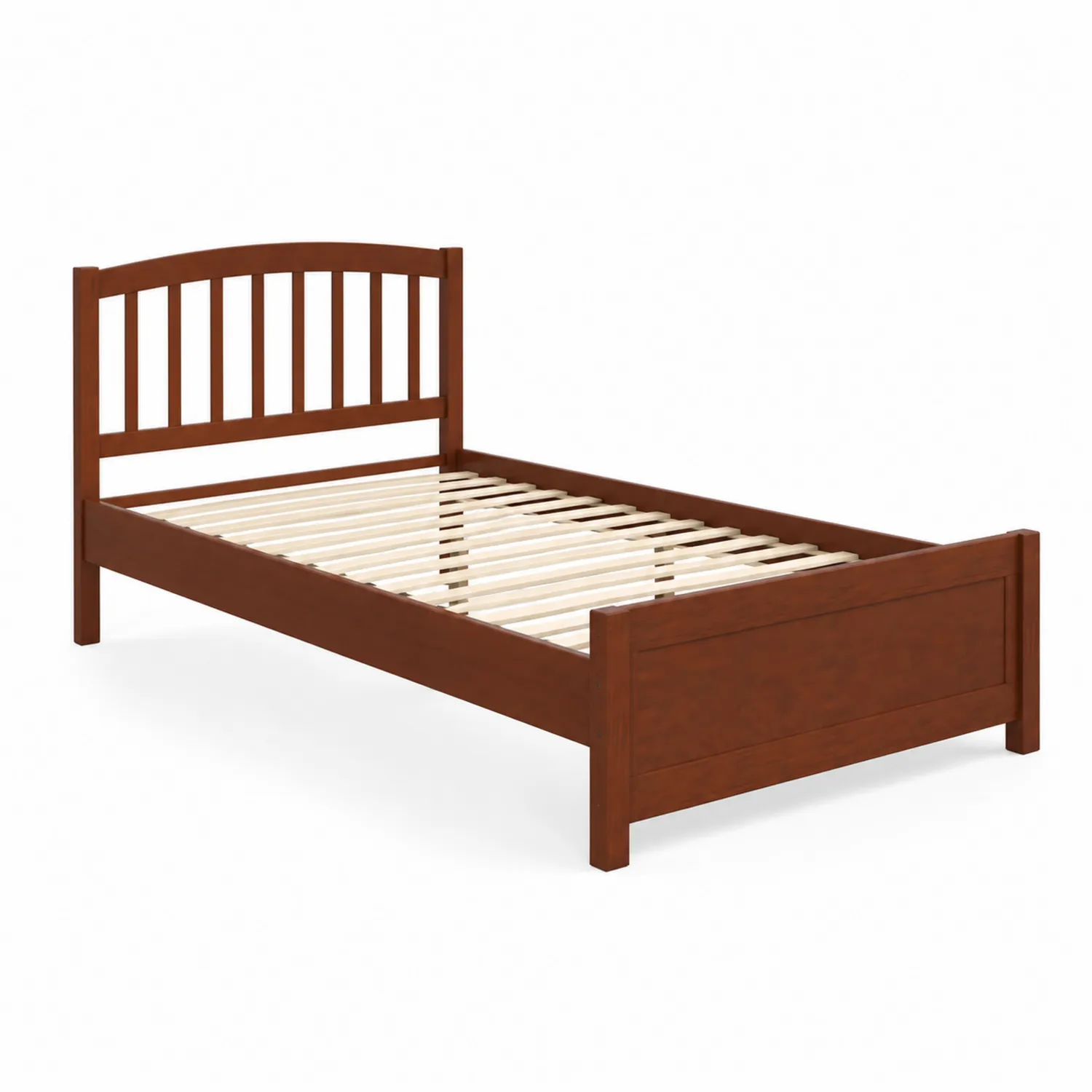 Einzelbett Massivholz Walnuss 200x90 cm