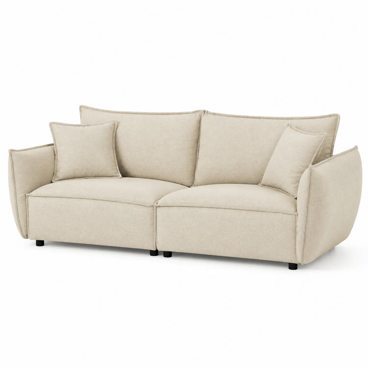 Divano in tessuto Beige 180 cm