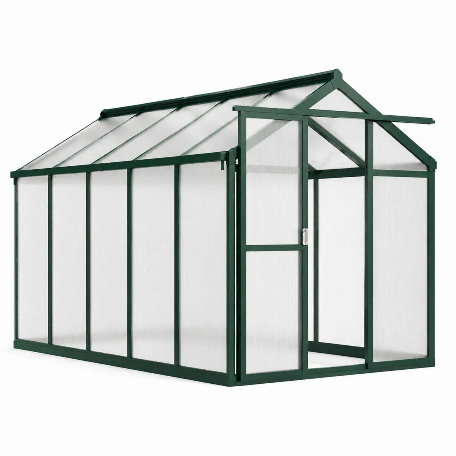 Serra in metallo con policarbonato verde 190x250x195 cm