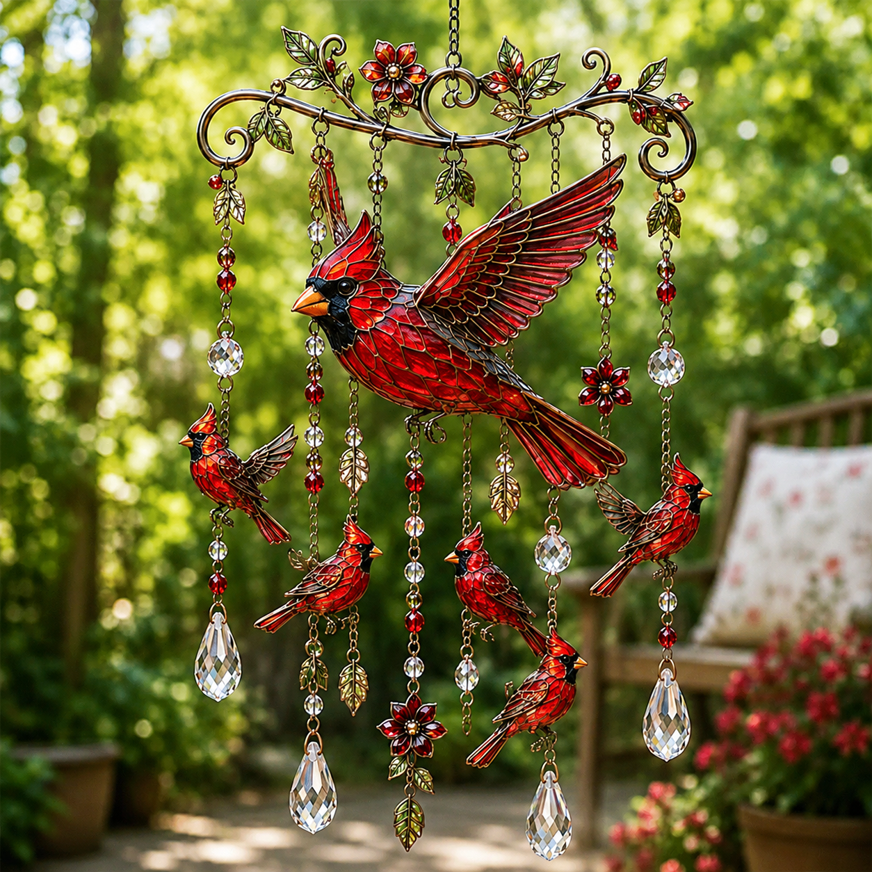 A Colorful Hummingbird Wind Chime for a More Romantic Home