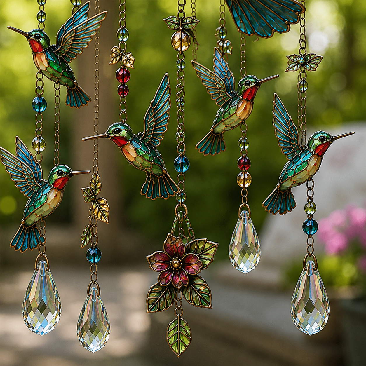 A Colorful Hummingbird Wind Chime for a More Romantic Home