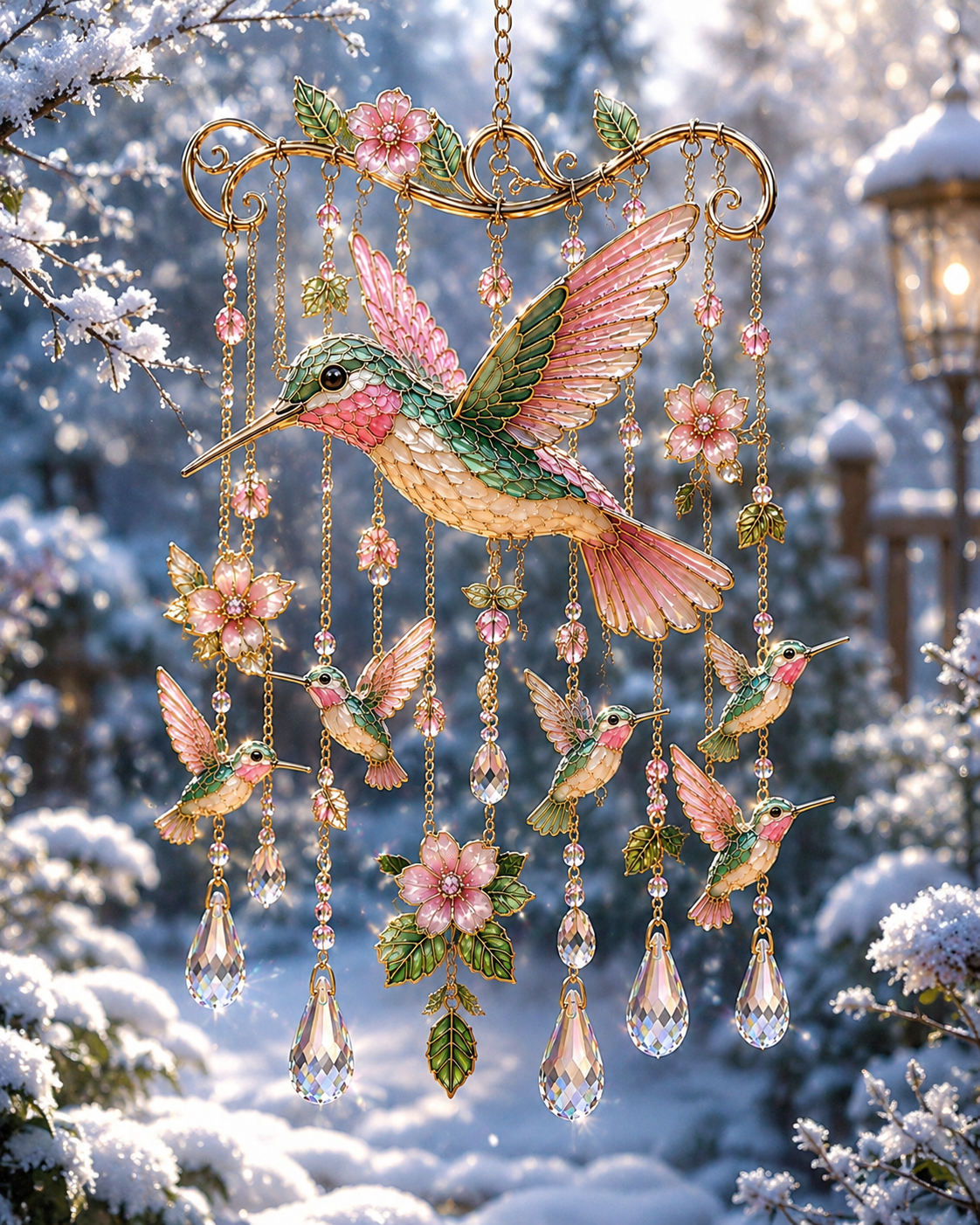 A Colorful Hummingbird Wind Chime for a More Romantic Home