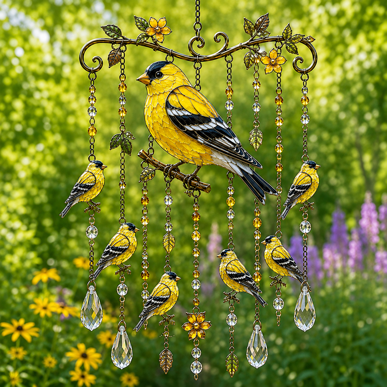 A Colorful Hummingbird Wind Chime for a More Romantic Home