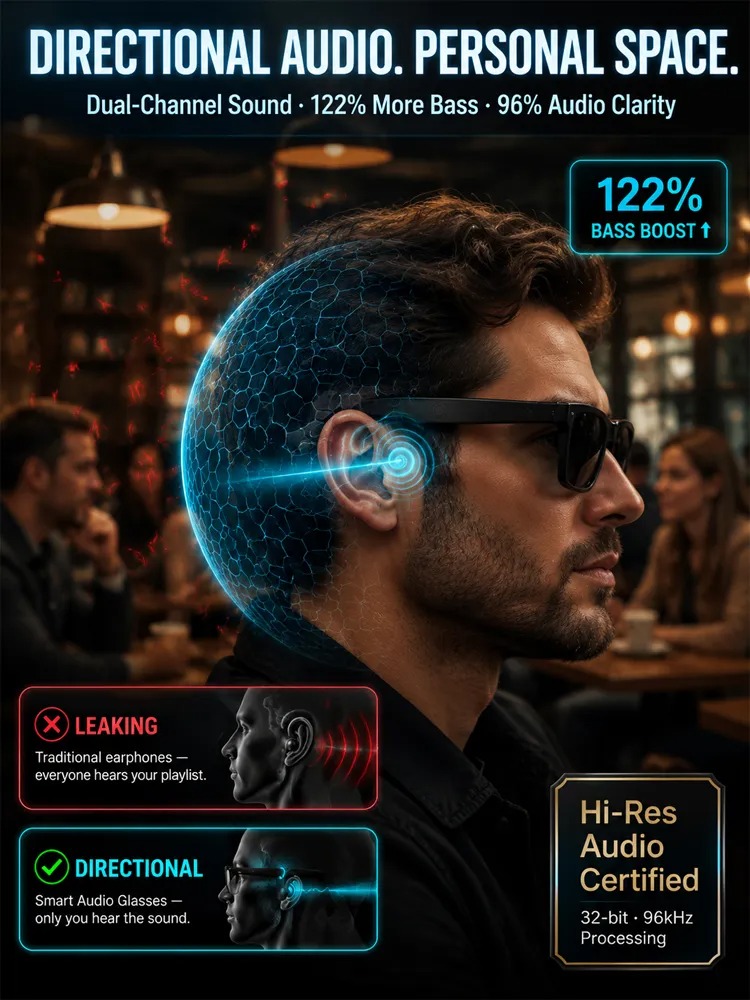 ⏰Last Day Promotion 48%OFF⏰AI Smart Bluetooth Glasses