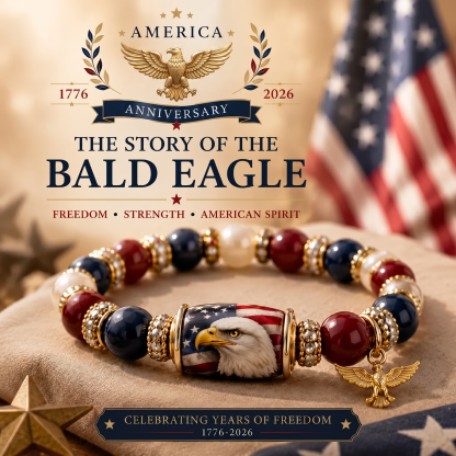 💎 Red, White & Blue Eagle Bracelet of Belief ✨