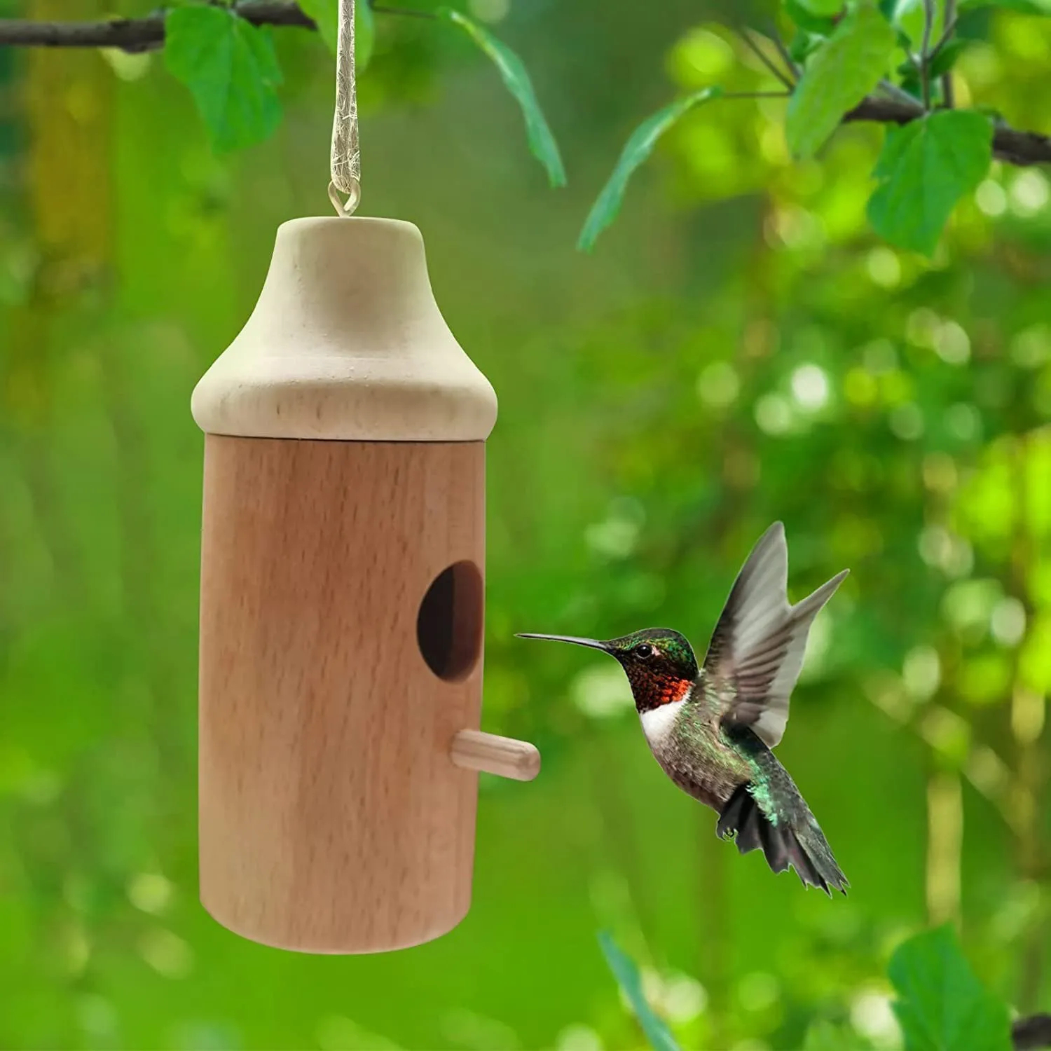 ⏰Last Day Promotion 50%OFF⏰Wooden Hummingbird House-Gift for Nature Lovers