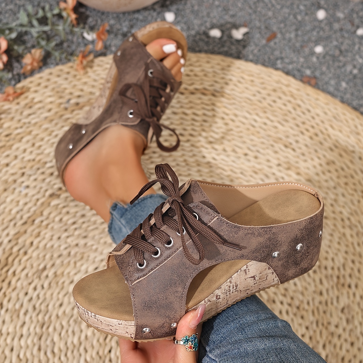Women's Retro Wedge Sandals -Comfortable Wedge Summer Slippers