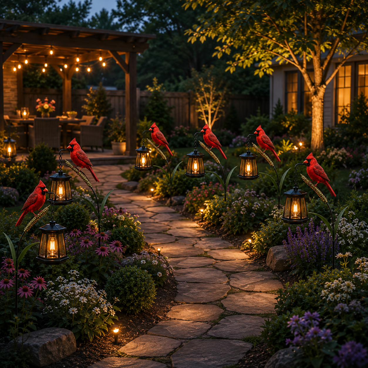 🐦 Cardinal Solar Garden Light That Brings Your Yard to Life