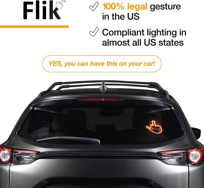FLIK - The Original Middle Finger Light - Hottest Gifted Car Accessories
