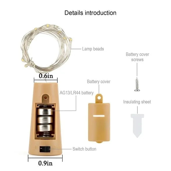 Bottle Lights( Battery Included - Replaceable )