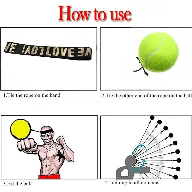 ⏰Last Day Promotion 50%OFF⏰Boxing Reflex Ball Headband
