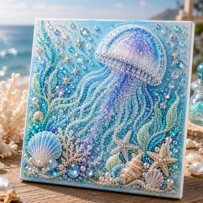 🌊✨Ocean Theme Pearl Art DIY Kit