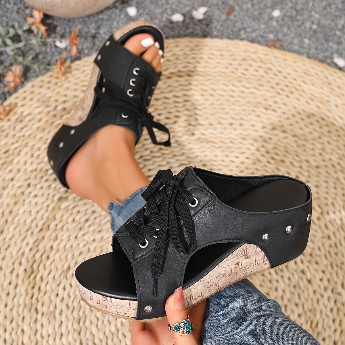 Women's Retro Wedge Sandals -Comfortable Wedge Summer Slippers