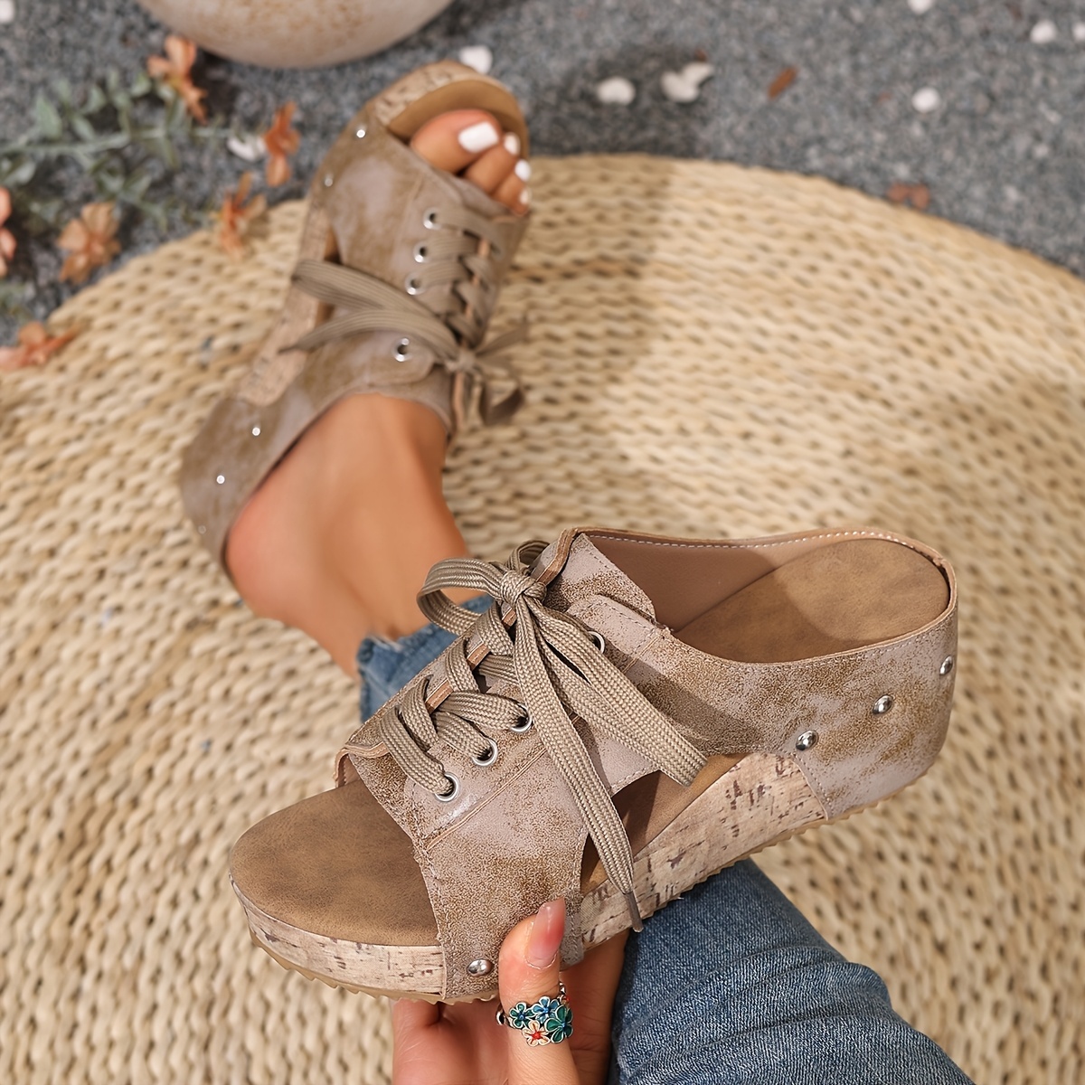 Women's Retro Wedge Sandals -Comfortable Wedge Summer Slippers