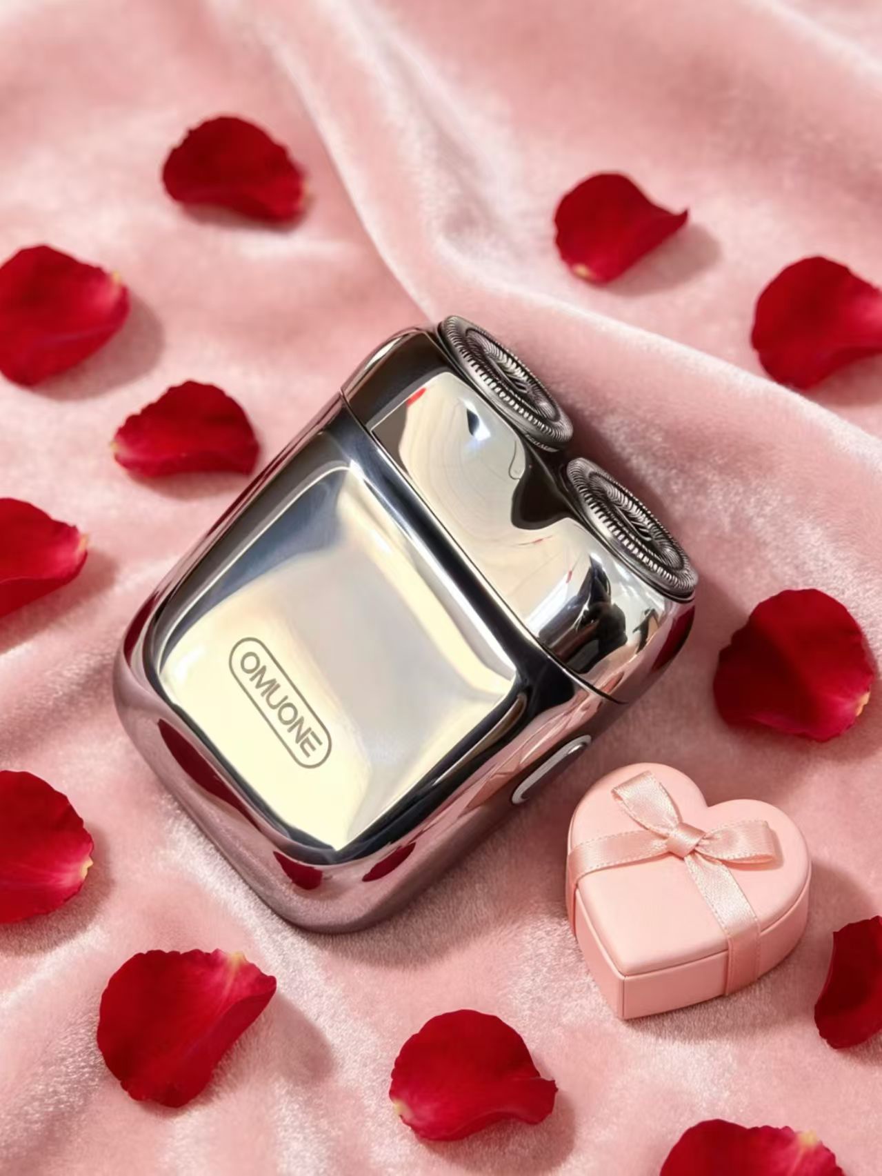 OMUONE XI-T7 Rotary Electric Shaver, Dual-Head, Fully Washable, Travel Portable, Smart, Mini Razor