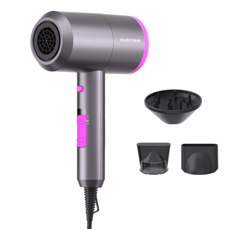 Fast Drying Ionic Hair Dryer, Professional Salon Blow Dryer with Constant Temperature, Anti-Frizz, Lightweight, with Diffuser for All Hair Types