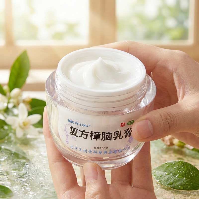 Bao Fu Ling Compound Camphor Cream 100g – Family Size Summer Skin Relief for Itching, Bites & Irritation | Steroid-Free