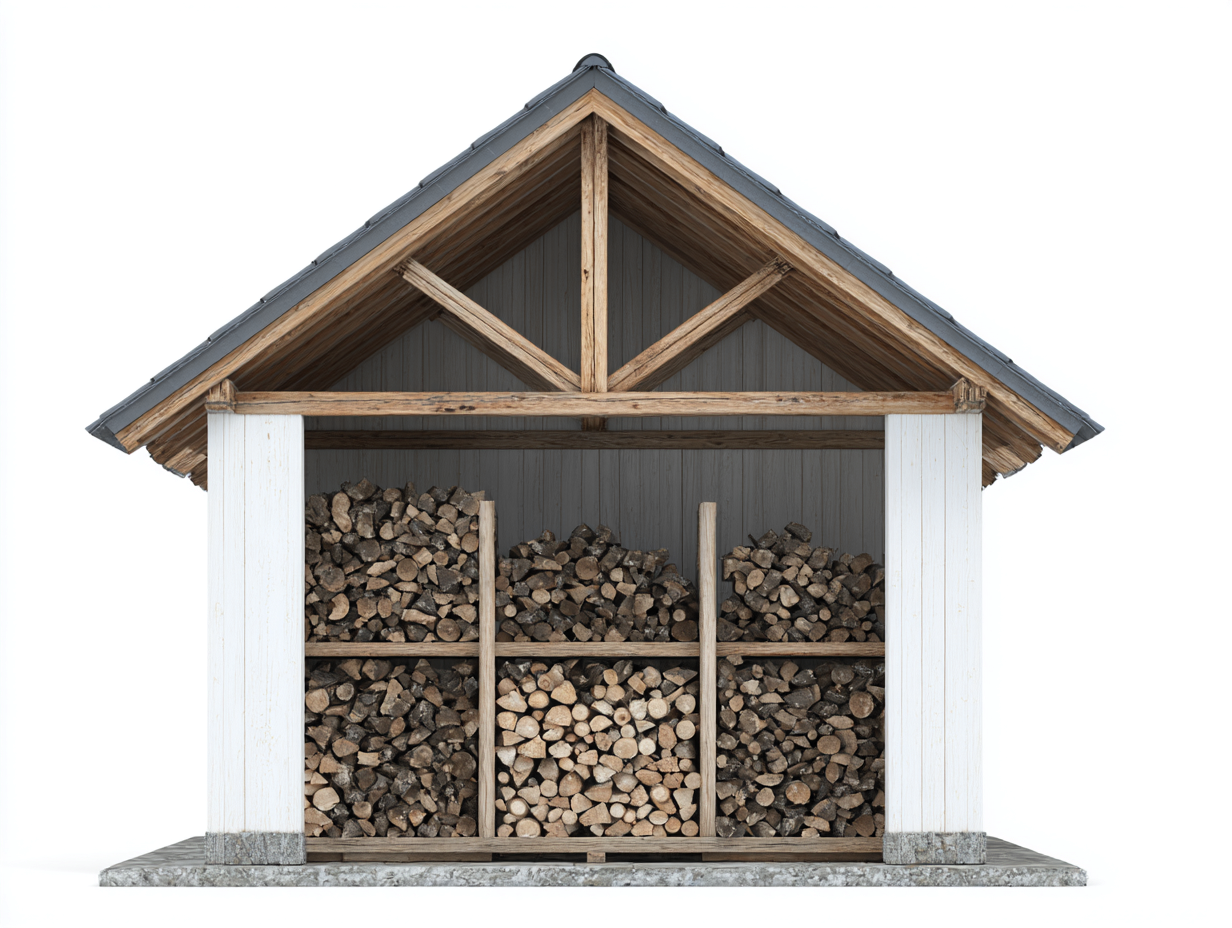 Portalegna-Legno-Metallo-236x90x196 cm-Bianco-Grigio-Naturale-Rustico-Freshmorihaus