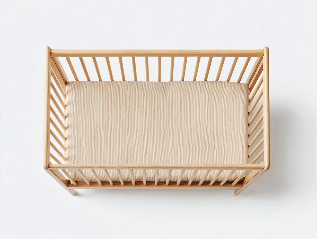 Cuna para bebé-madera maciza-120x60x90 cm-color natural-dormitorio infantil-diseño minimalista-Loroyhaus