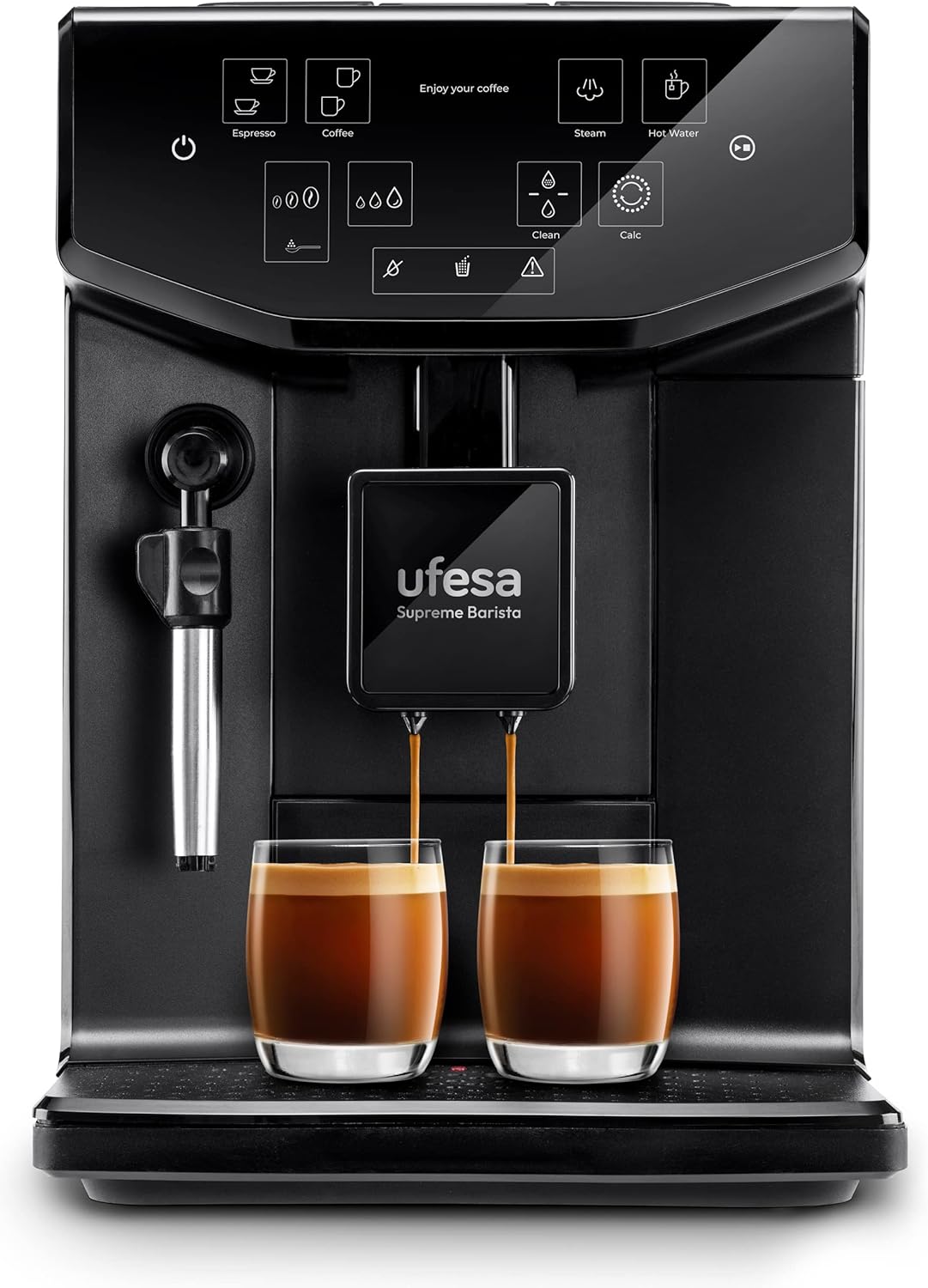 Ufesa Supreme Barista - Cafetera superautomática 20 bares - Panel táctil y molinillo - Fabricada en España-Simonninest