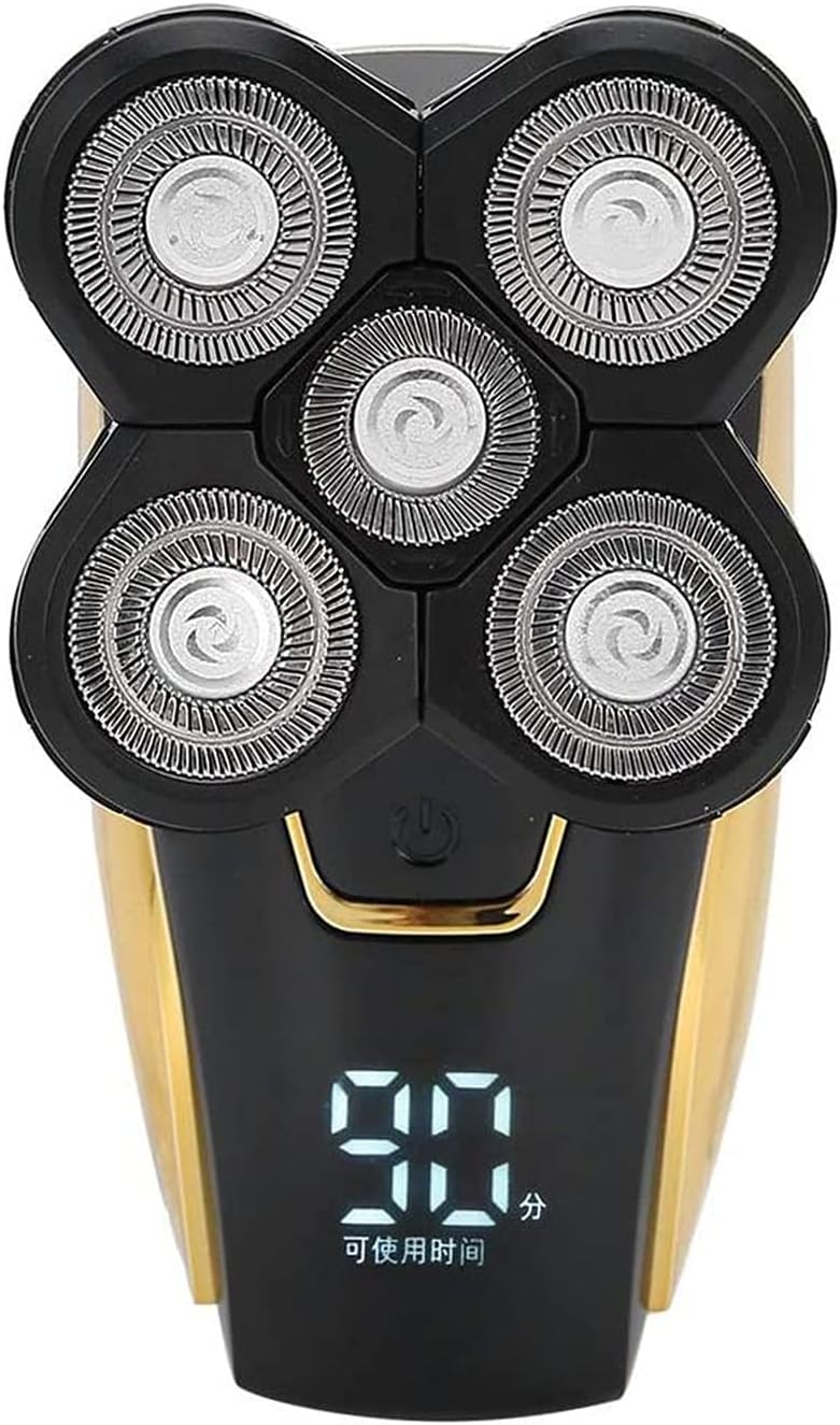 Kit de afeitado HXFFXHF 4 en 1 - cabeza calva barba nariz y cara - IPX6 impermeable - rotativo inalámbrico-Simonninest