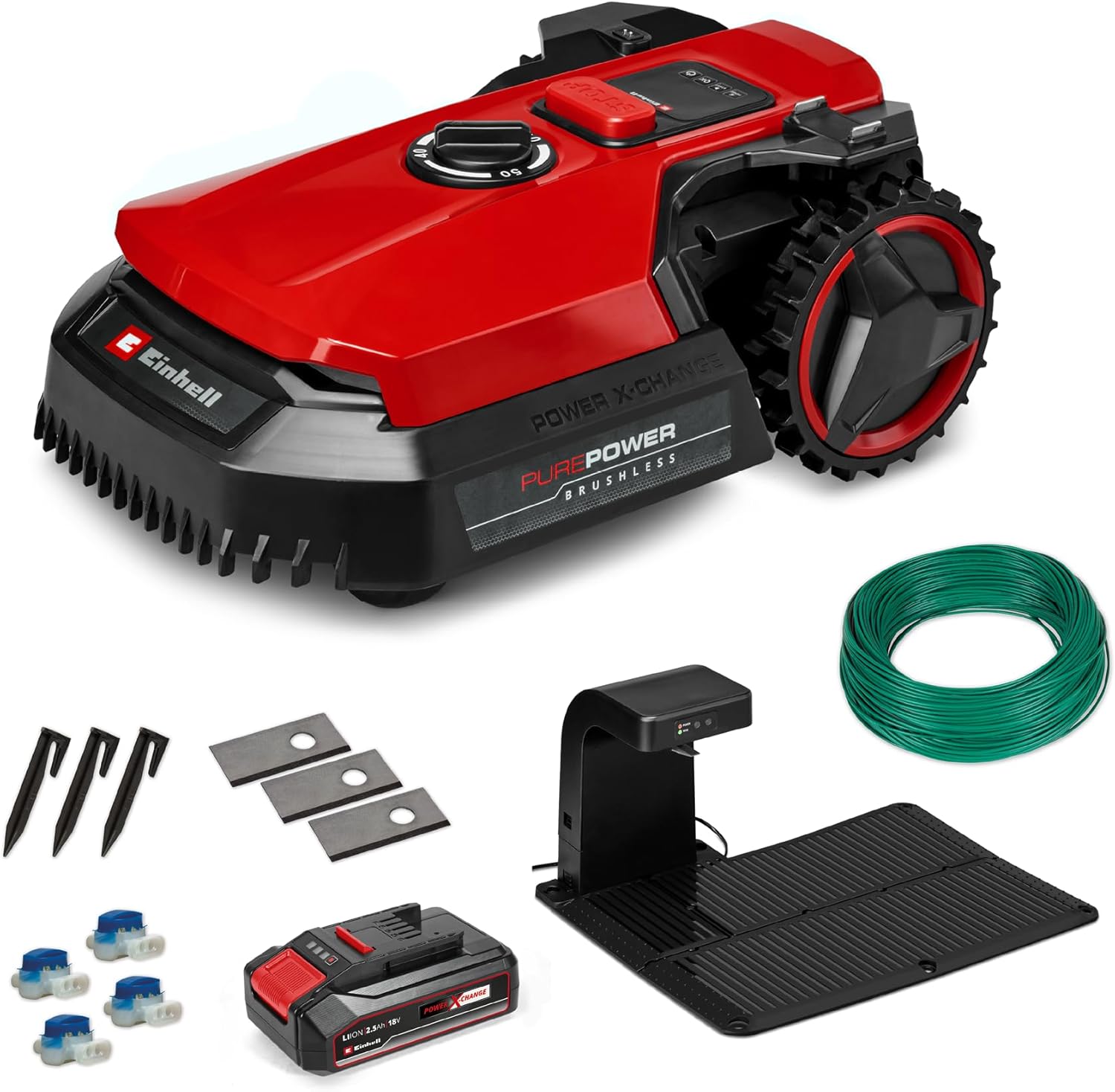 Einhell FREELEXO 500 - Robot cortacésped 18 V - Control app WiFi - Kit instalación 500 m2-Simonninest