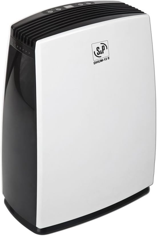 DHUM 12 E deshumidificador 12 L - portátil silencioso - temporizador - modelo DHUM12E blanco-Simonninest